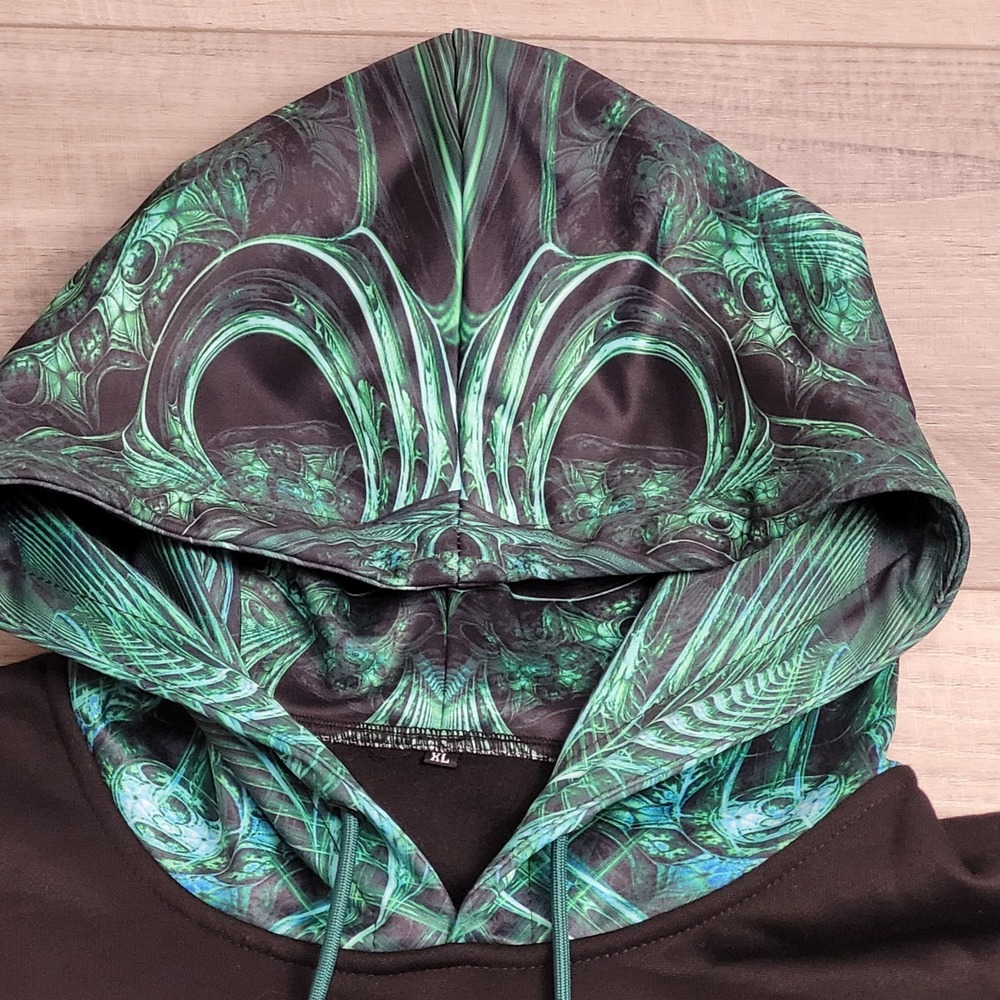 ✨Johnathan Singer x Many Visions Emerald Suwampee Dripper Hoodie XL Tipper Art - Picture 5 of 16